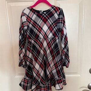 Polarn O. Pyret Red and Black Plaid Dress